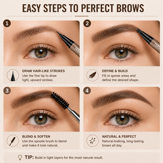 BrowStroke – Waterproof Hair-Like Brush-Tip Brow Pen, Set of 2