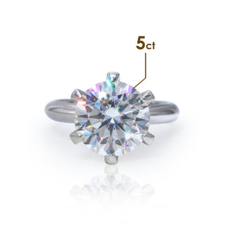 EverBrill – Six-Prong Moissanite Solitaire Ring