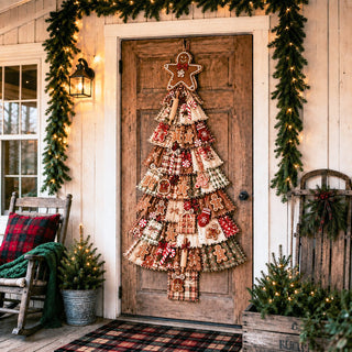 PatchworkWelcome – Beginner-Friendly Oversized DIY Tree Door Hanging Kit