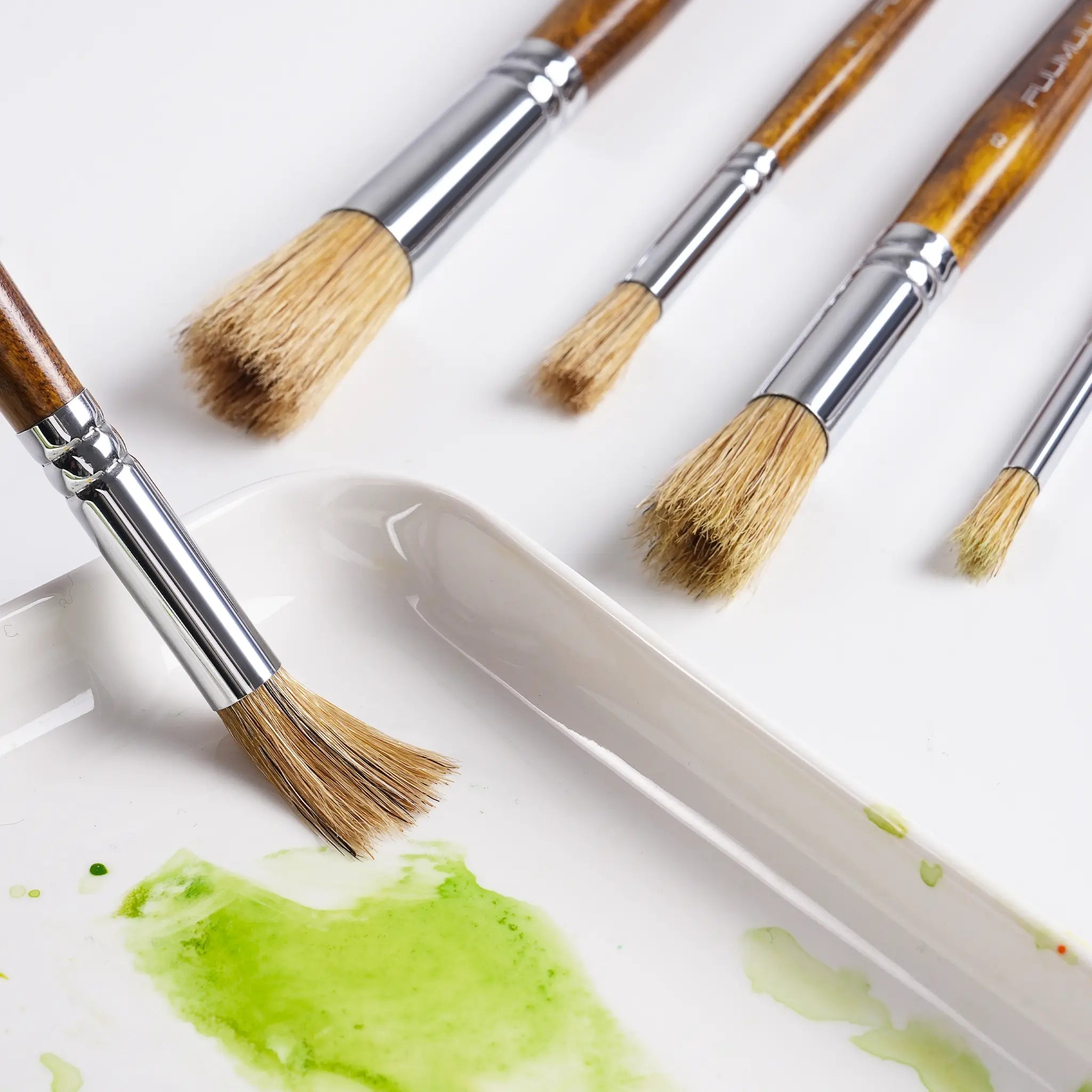 HollowStroke – 5-Piece Hog Bristle Texture Brush Set