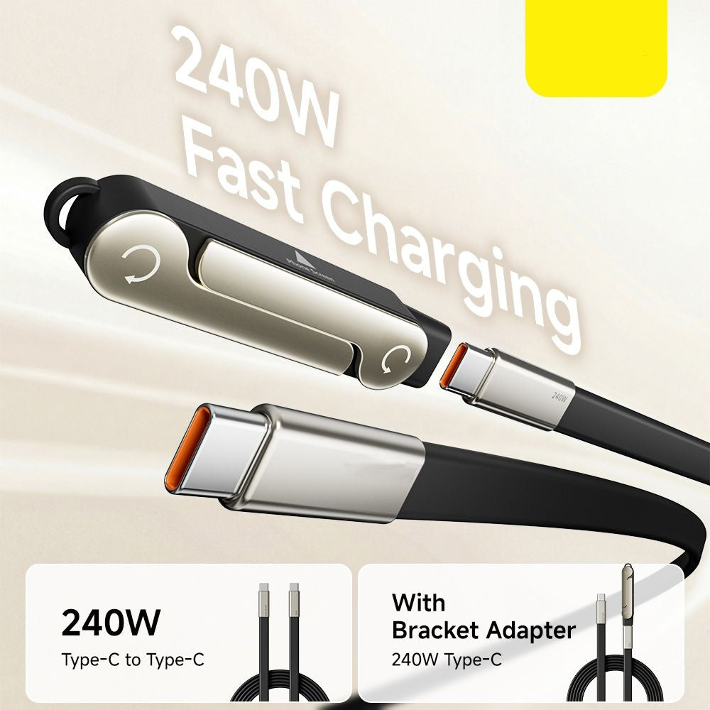 FlexCharge – 240W USB-C Stand Adapter and Cable Options