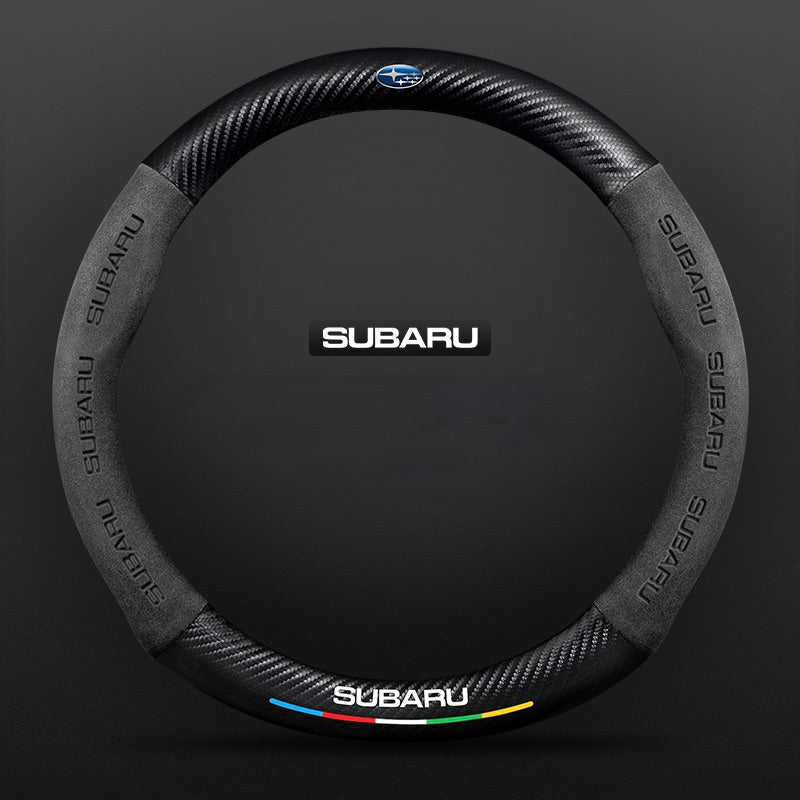 SuedeGrip – Carbon Fiber Suede Steering Wheel Cover, Anti-Slip & Wear-Resistant