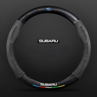 SuedeGrip – Carbon Fiber Suede Steering Wheel Cover, Anti-Slip & Wear-Resistant