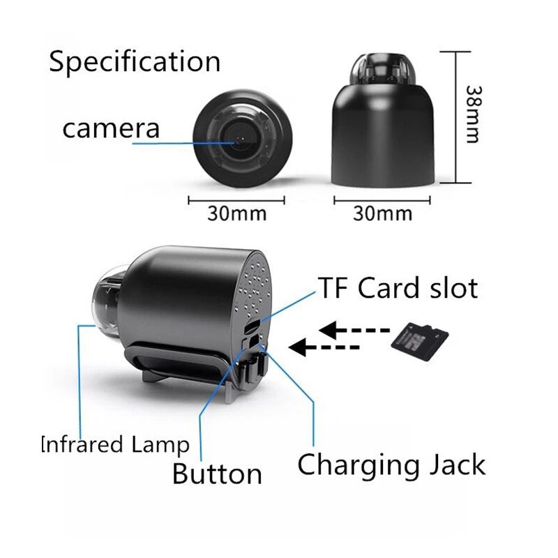 CoinCam – Mini Full HD Wireless Security Camera with Night Vision