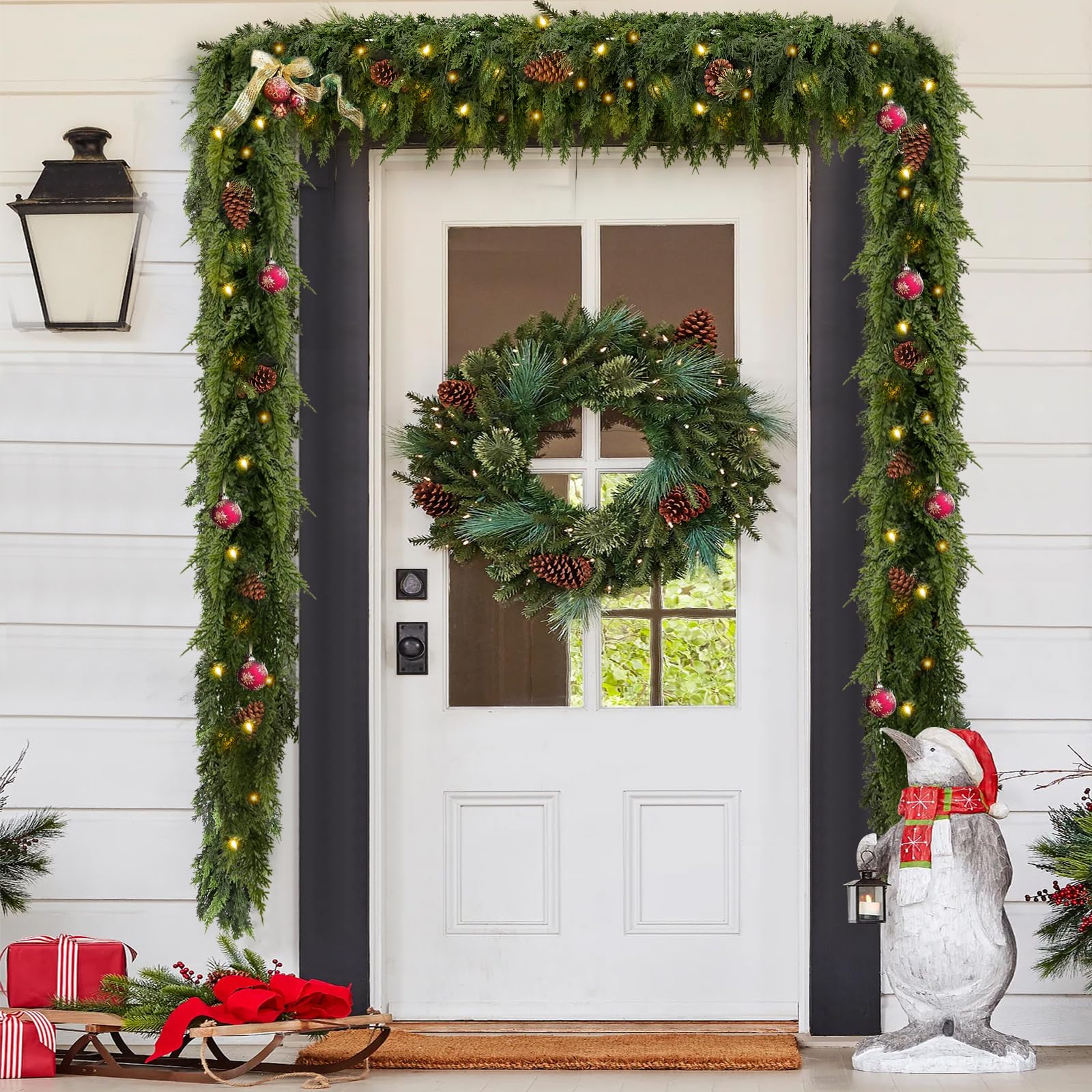 CedarGlow – Pre-Lit Cedar Garland for Every Season