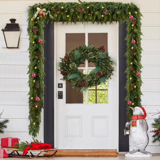 CedarGlow – Pre-Lit Cedar Garland for Every Season
