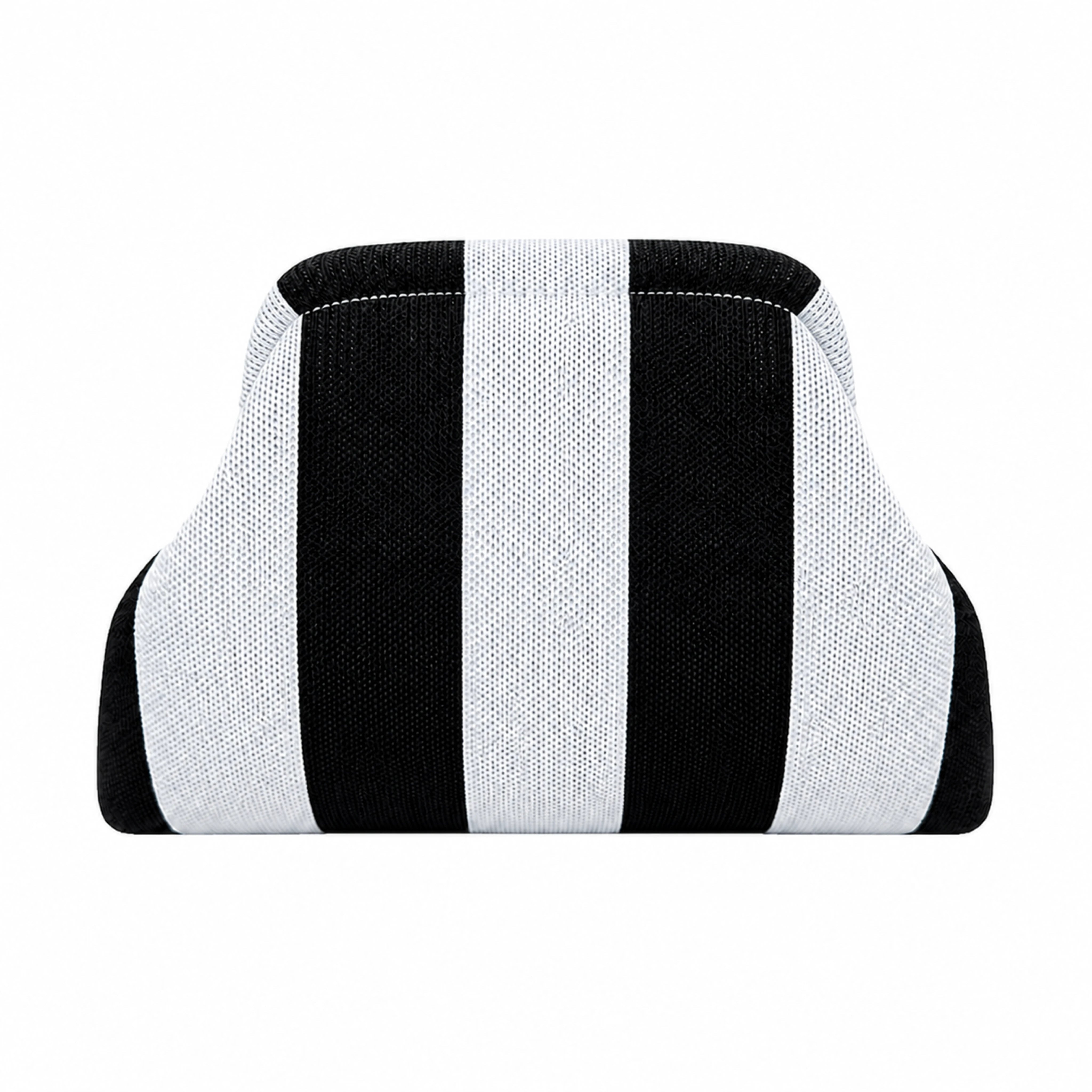 SnapKnit – Snap-Shut Knitted Makeup Bag with Wide Opening