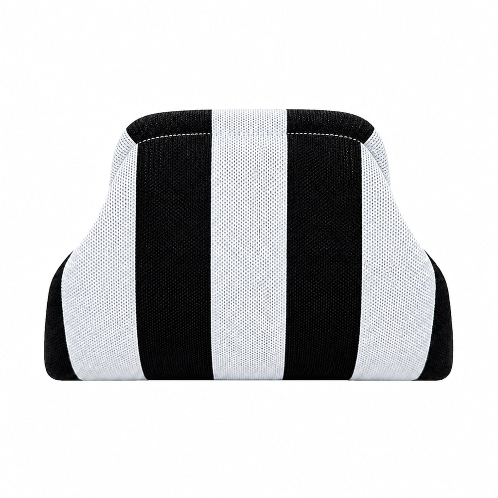 SnapKnit – Snap-Shut Knitted Makeup Bag with Wide Opening