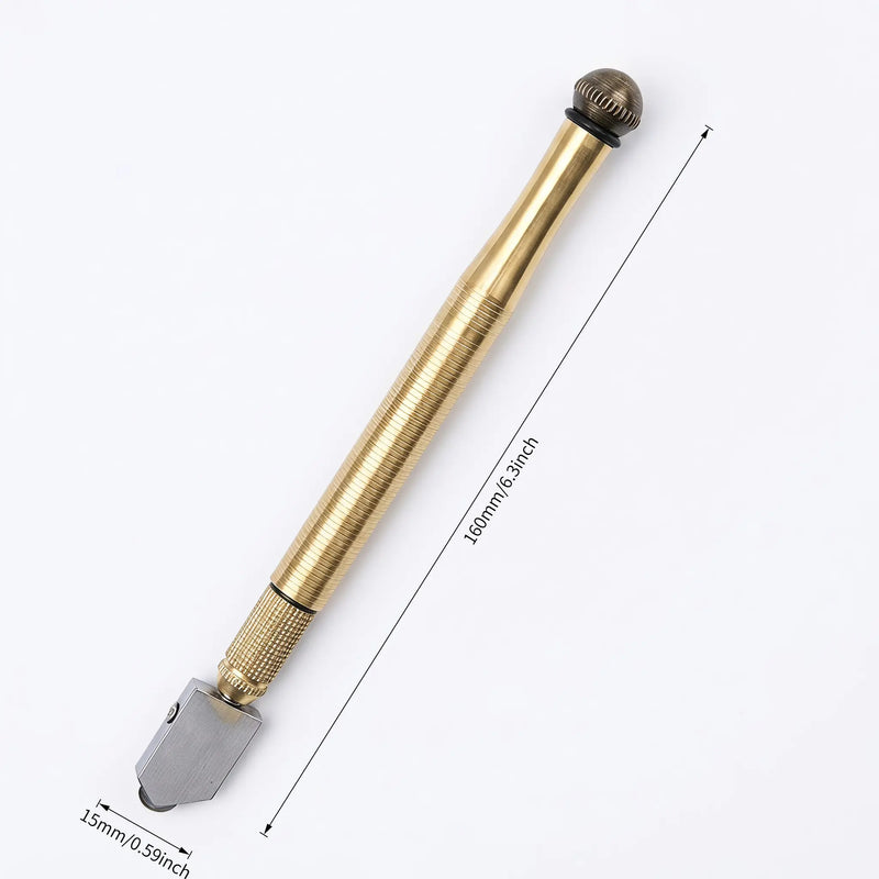 GlassGlide – Diamond Head Glass Cutter for 3–15mm Glass & Mirrors, Heavy-Duty Steel Blade🛠️