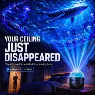 🦖🎁StarDrift – 360° Smart Holographic Starry Sky Projector (HD Smart Dynamic 5D)