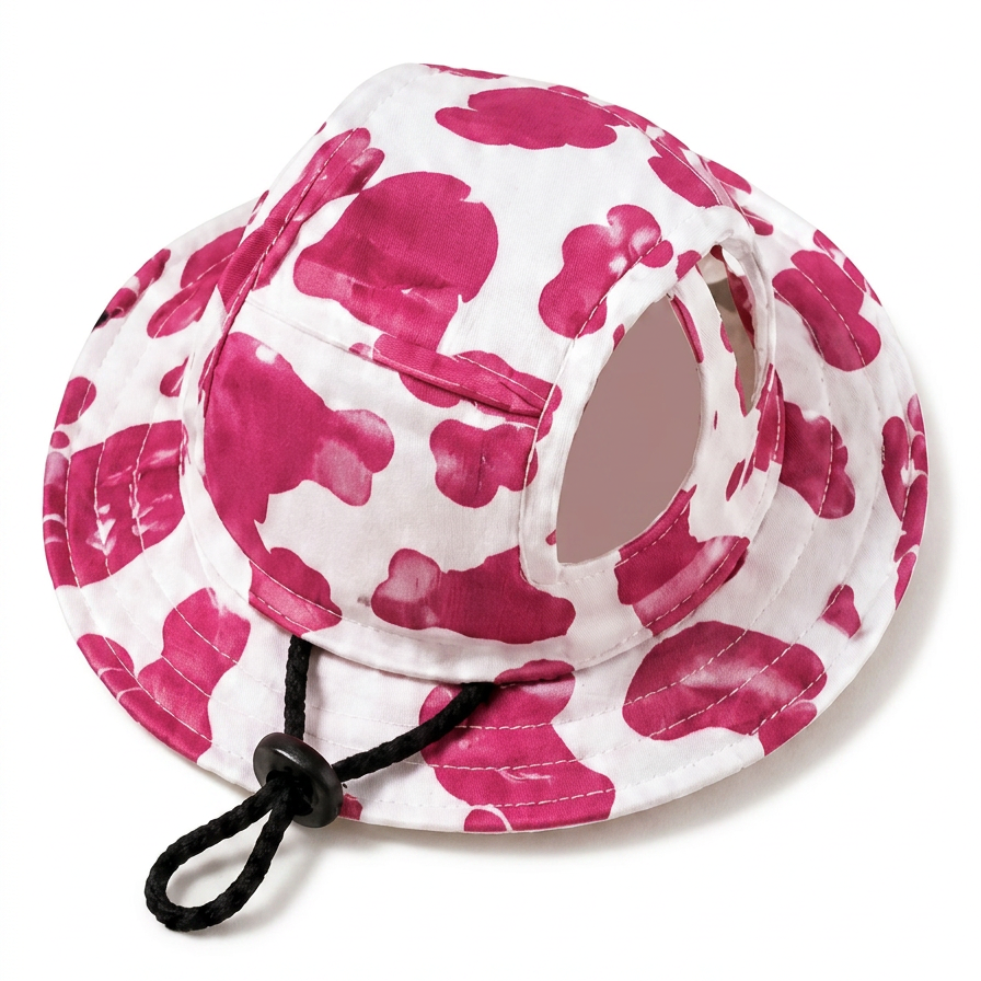 PawShade – Adjustable Wide-Brim Sun Bucket Hat for Dogs & Cats
