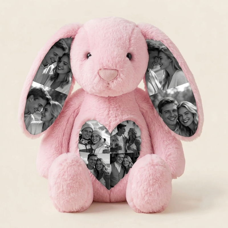 EarMemories – Custom Photo Bunny Plush with Hidden Picture Ears