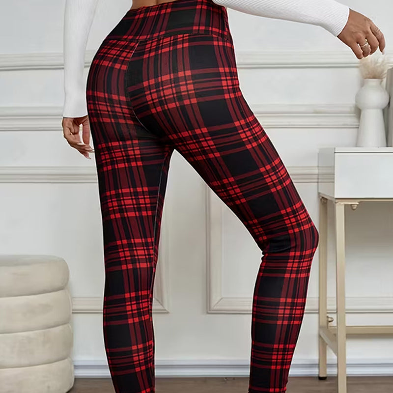 PlaidHug – 🔥🔥 High-Elasticity Slim Fit Warm Plaid Leggings for Women