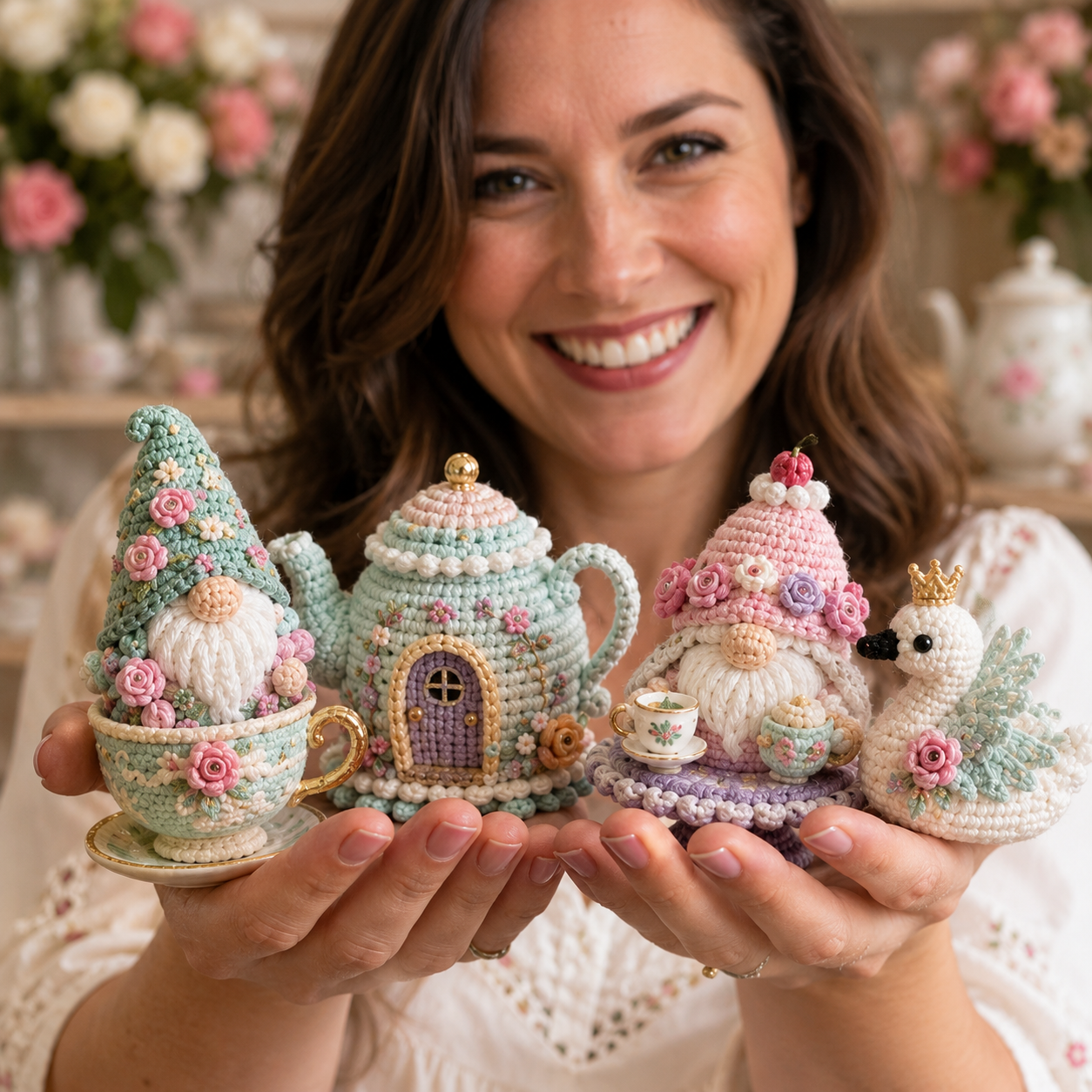 🧶 GnomeWonder – 9-Piece Fantasy Crochet DIY Kit