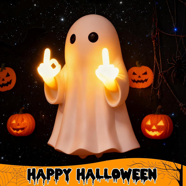 Middle Finger Ghost Wall Night Light Halloween Decor