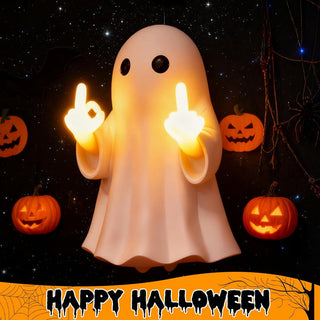 Middle Finger Ghost Wall Night Light Halloween Decor