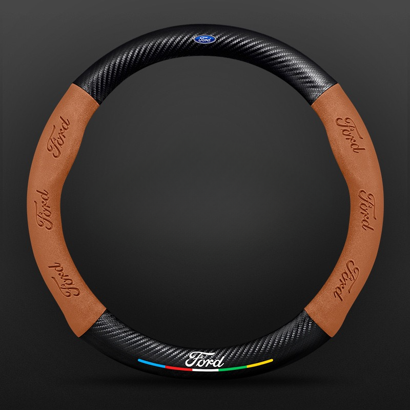 SuedeGrip – Carbon Fiber Suede Steering Wheel Cover, Anti-Slip & Wear-Resistant