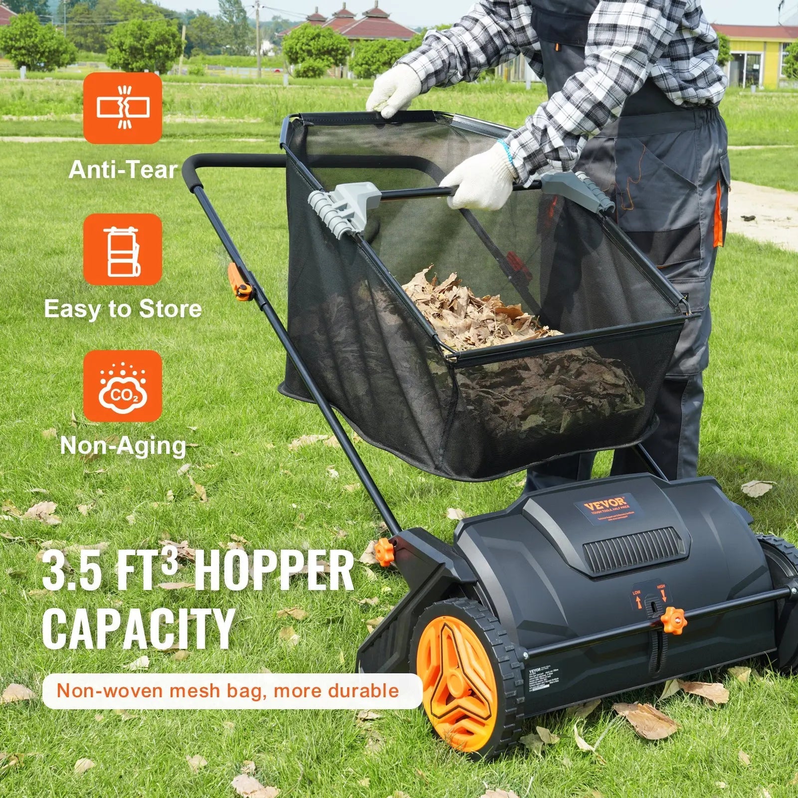 YardSweep – 🔥 Push Lawn Sweeper & Leaf Collector 🌿