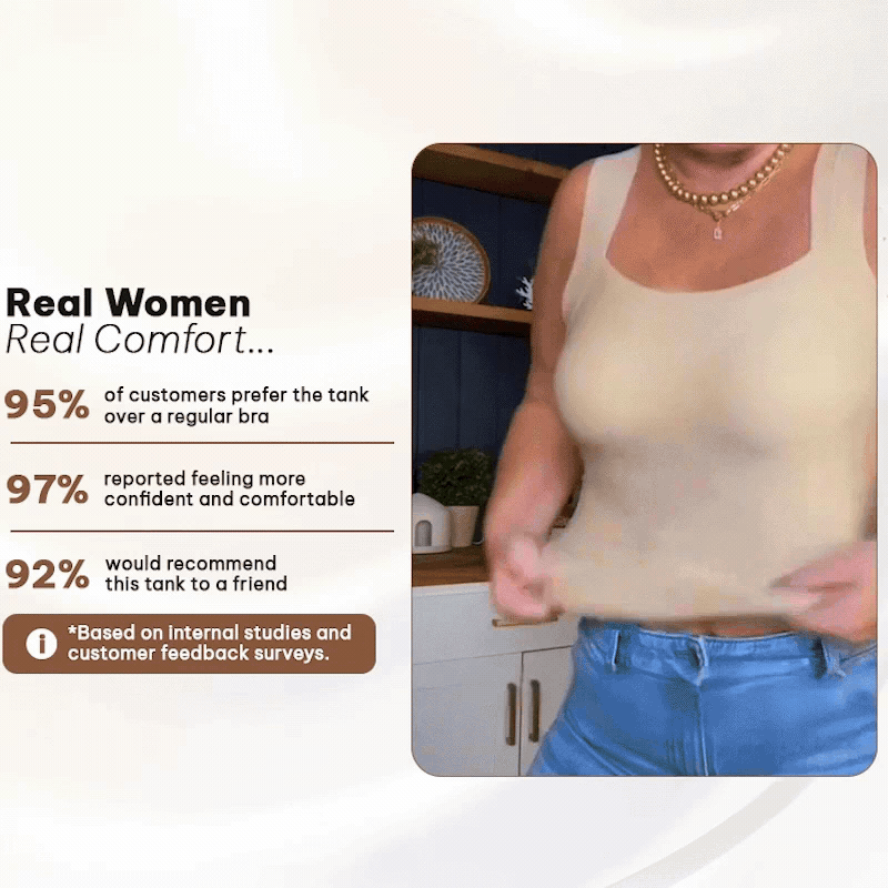 SculptEase – Built-In Comfort Bra Tank Top 🎉