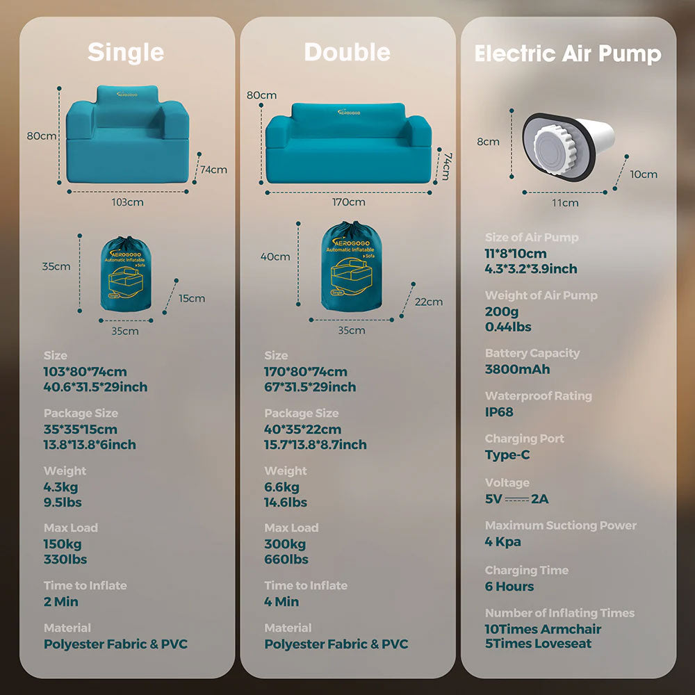 CloudLounge – BS2 Self-Inflating Chair & Sofa