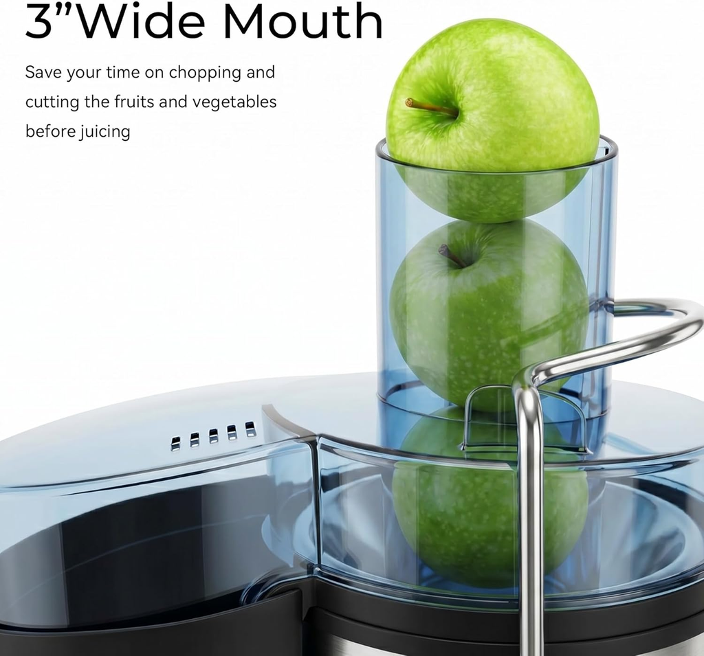 JuiceSwift – 800W Whole-Fruit Centrifugal Juicer