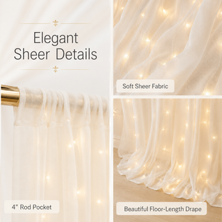 DreamGlow – Tulle Curtain Lights Set