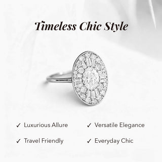 InfiniGlow – Vintage-Style Oval Halo Ring