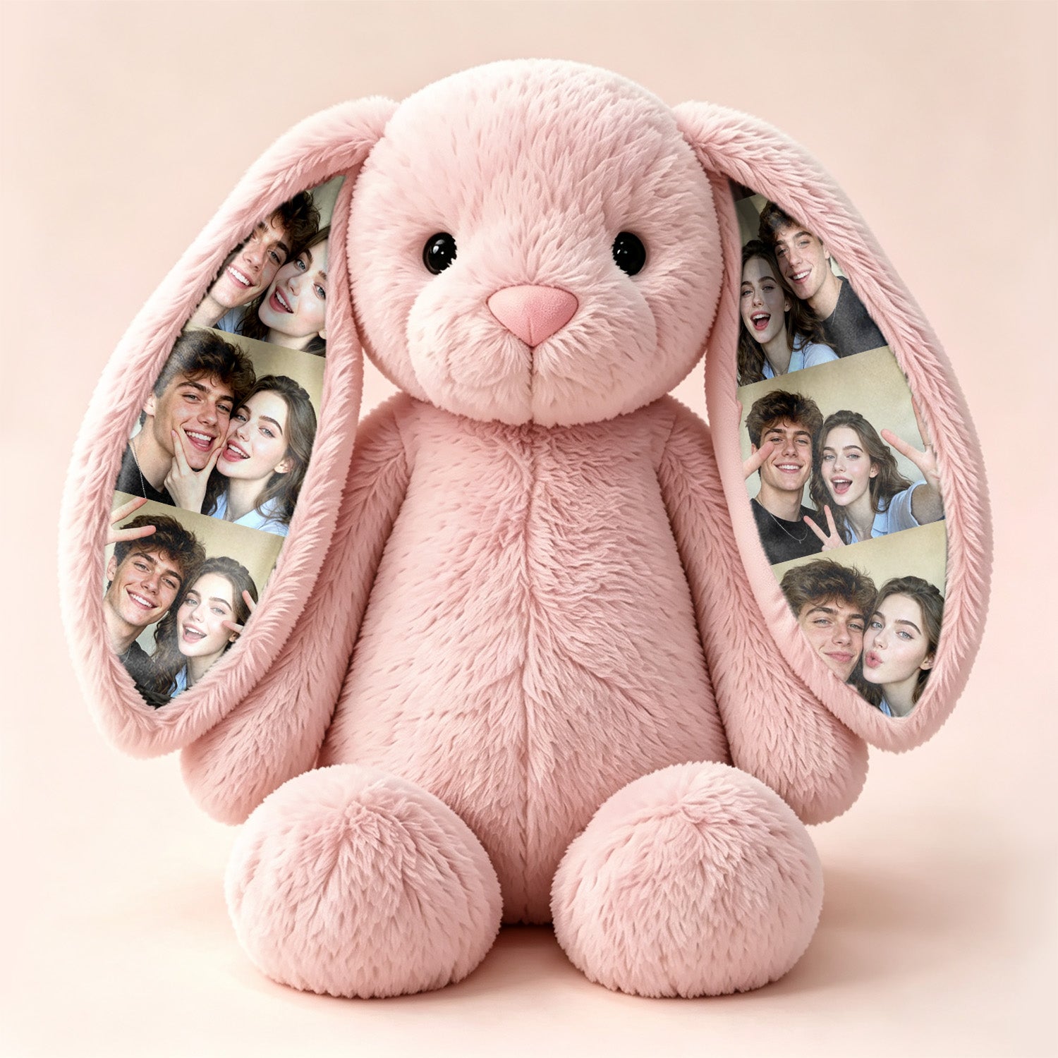EarMemories Bunny – Custom Photo Plush with Hidden Picture Ears