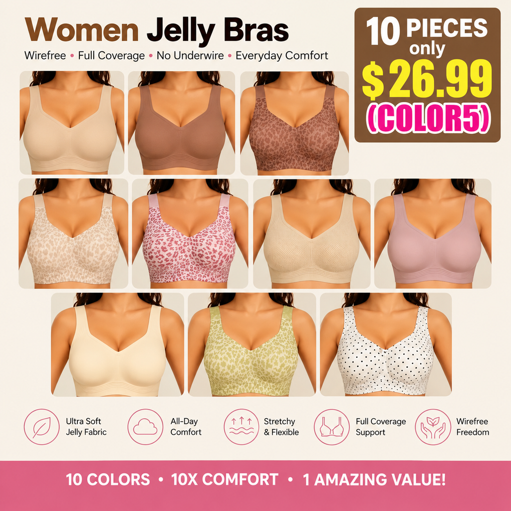 JellyEase – Women's Wirefree Full-Coverage Jelly Support Bra