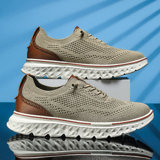 ⏰LAST DAY - 50% OFF🛒Men's Hands Free Slip On Oxford Shoes – Ultra Comfortable knitted fabric shoes, Lightweight Casual Walking Sneakers, Comfortable Dress Shoes, Mesh Urban Shoes for Business & Daily Wear