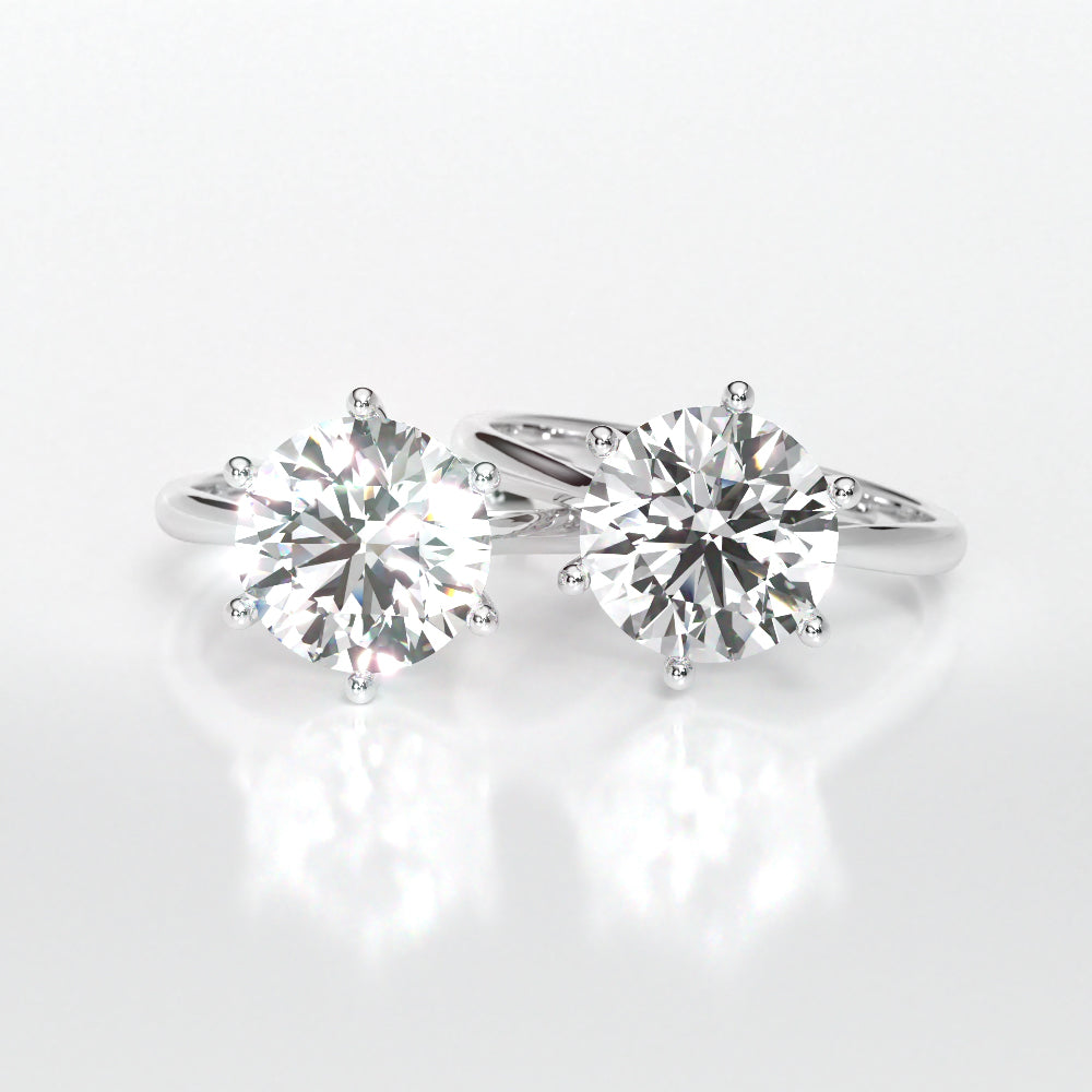 EverBrill – Six-Prong Moissanite Solitaire Ring