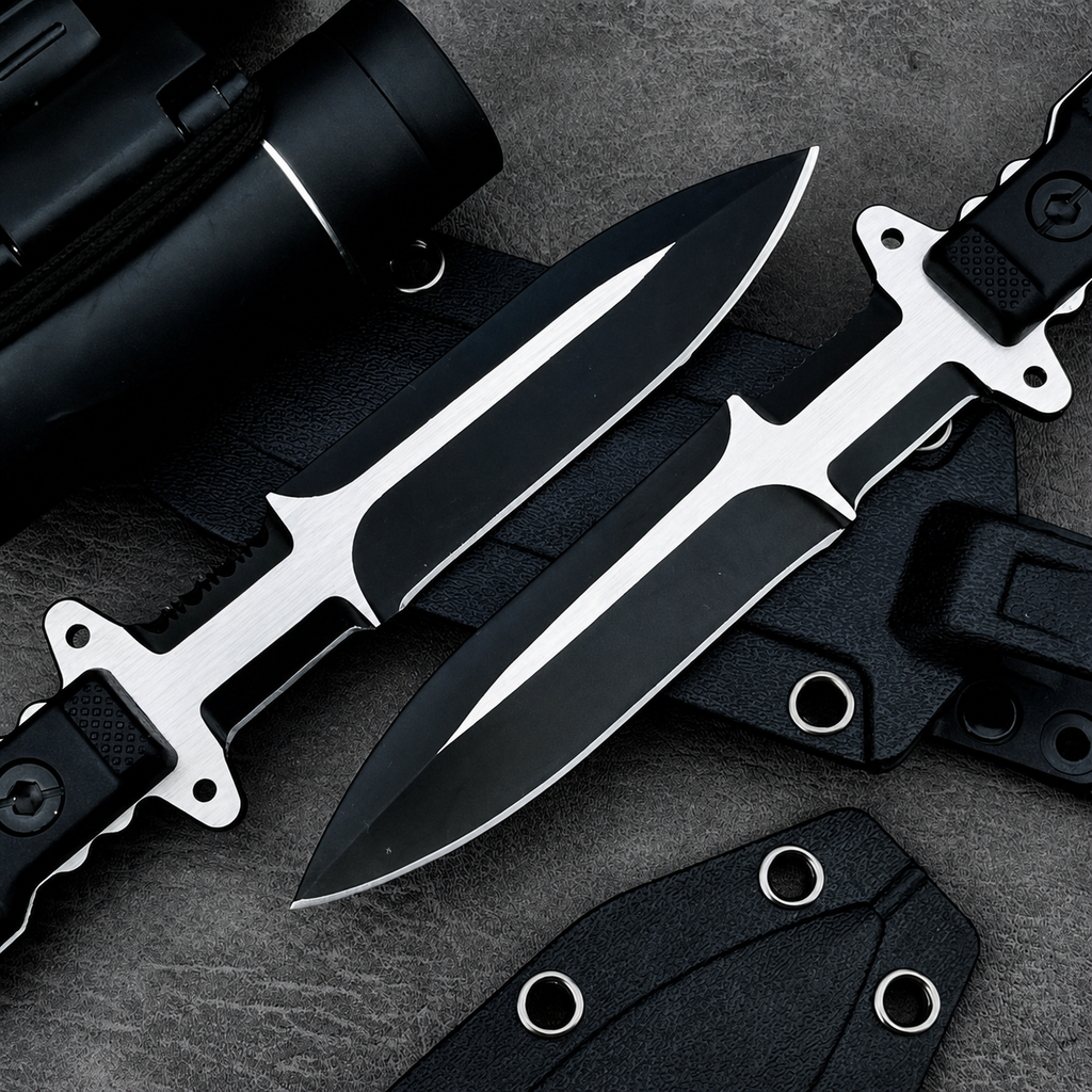 EdgeForge – Tactical Portable Outdoor Knife with Kydex Sheath