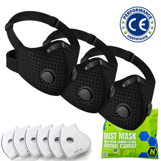 AirShield Pro – BASE CAMP® N Pro Reusable FFP3 Dust Mask Combo Kit