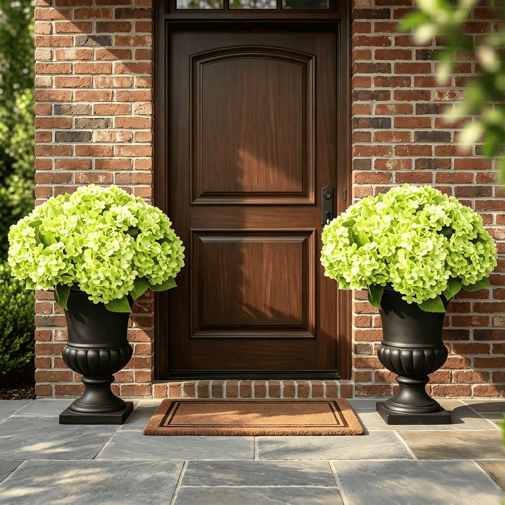 PorchBloom – 🔥🔥 Artificial Outdoor Hydrangea Flowers, UV-Resistant, Waterproof & Windproof