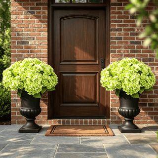 PorchBloom – 🔥🔥 Artificial Outdoor Hydrangea Flowers, UV-Resistant, Waterproof & Windproof