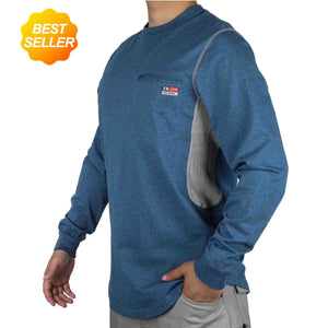 VentEase – 6 oz Breathable Vented FR Long-Sleeve Work Shirt