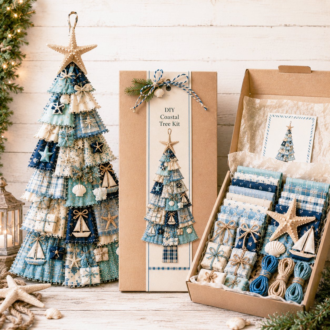PatchworkWelcome – Beginner-Friendly Oversized DIY Tree Door Hanging Kit