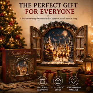 🎄NorthPoleGlow – 3D Lighted Christmas Window Wall Decor🎅
