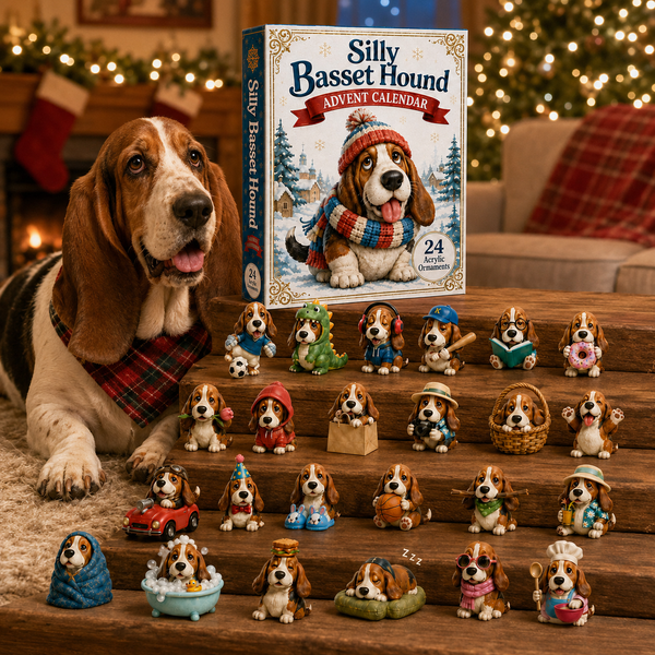 BassetJoy – Silly Basset Hound Advent Calendar 2026