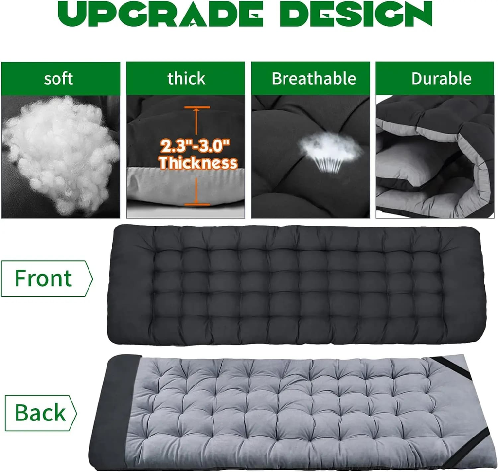 RestFold – Heavy-Duty Folding Camping Cot with Mattress
