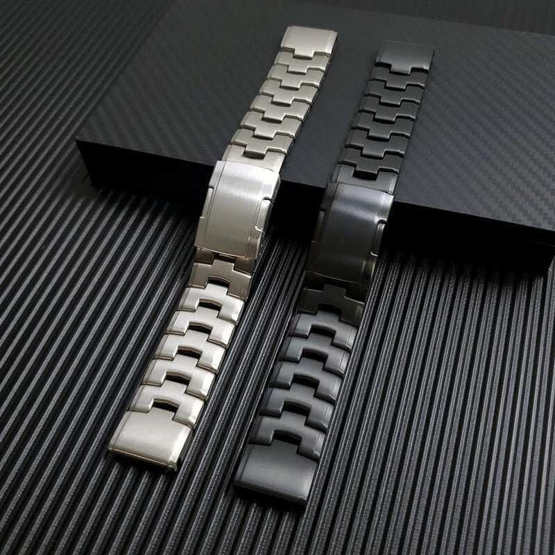 TitanLink – Luxe Titanium Link Band for Garmin QuickFit 22/26mm
