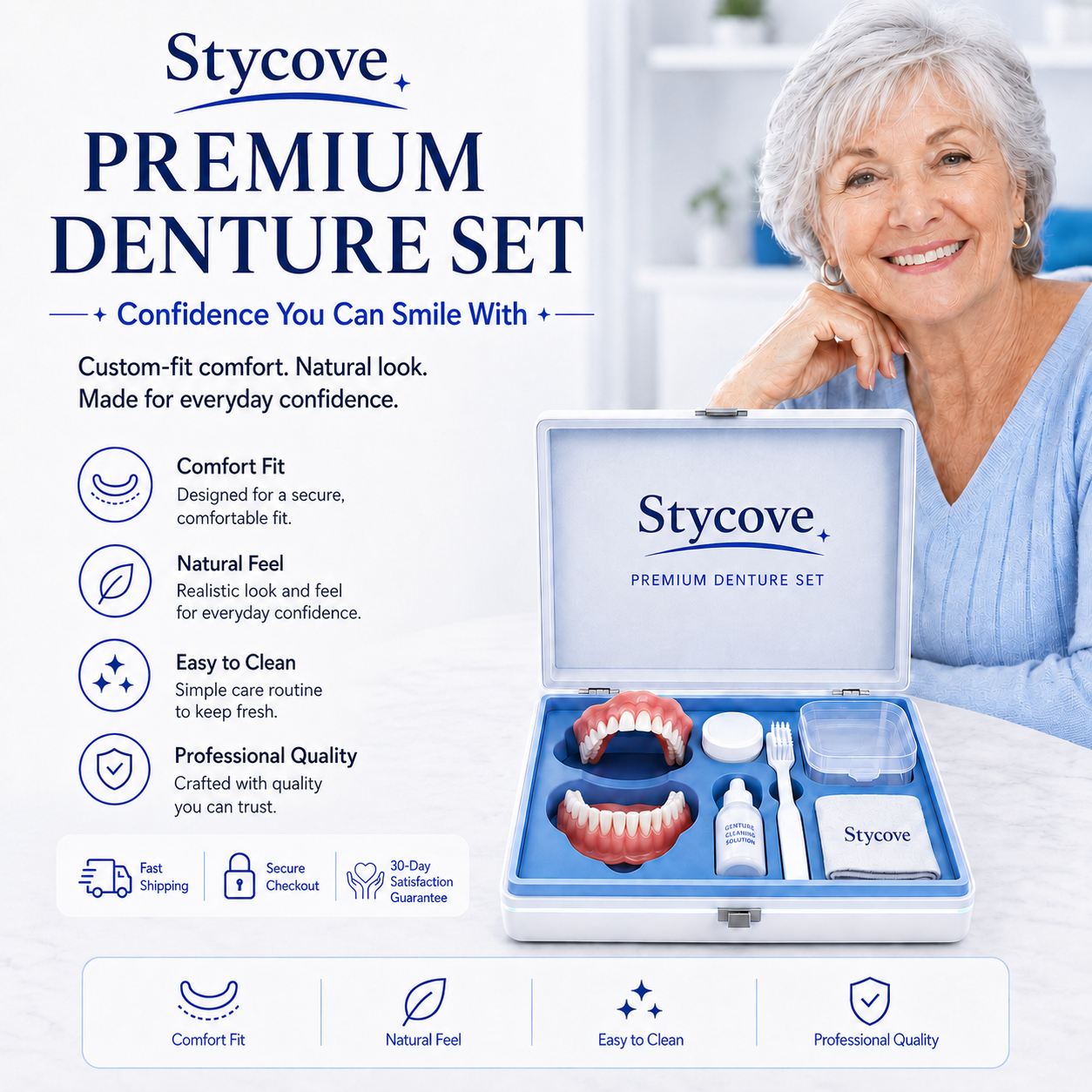 ComfortBite – Custom-Fit Dentures for Everyday Comfort