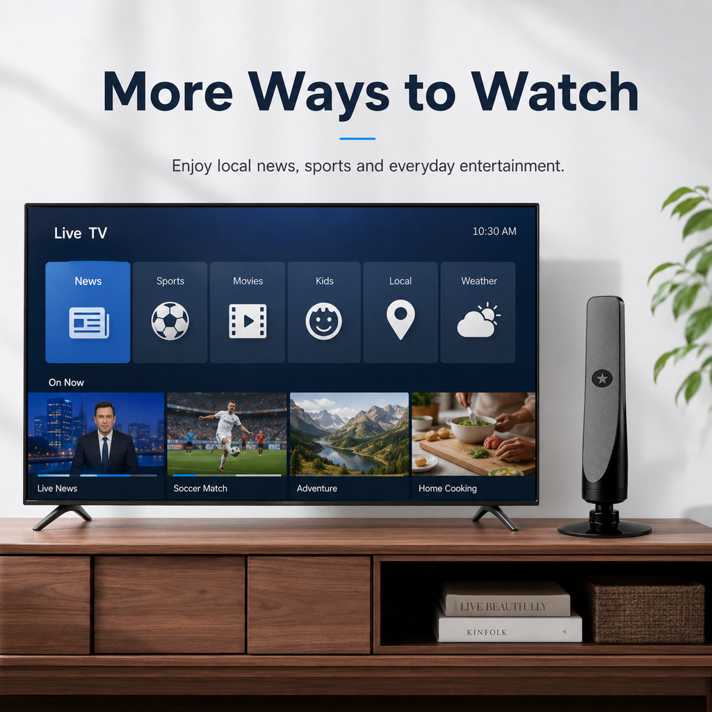 SignalSnap – Indoor HD TV Antenna with No Subscription & Easy Setup