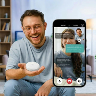 LinguaPod – 🌎 AI Wearable Translator with 165+ Language Two-Way Voice Translation, Smart Learning & Bluetooth for Travel, Work and Everyday Conversations