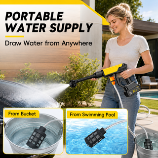 HydroDash – Cordless Pressure Washer Kit with 6-in-1 Nozzle