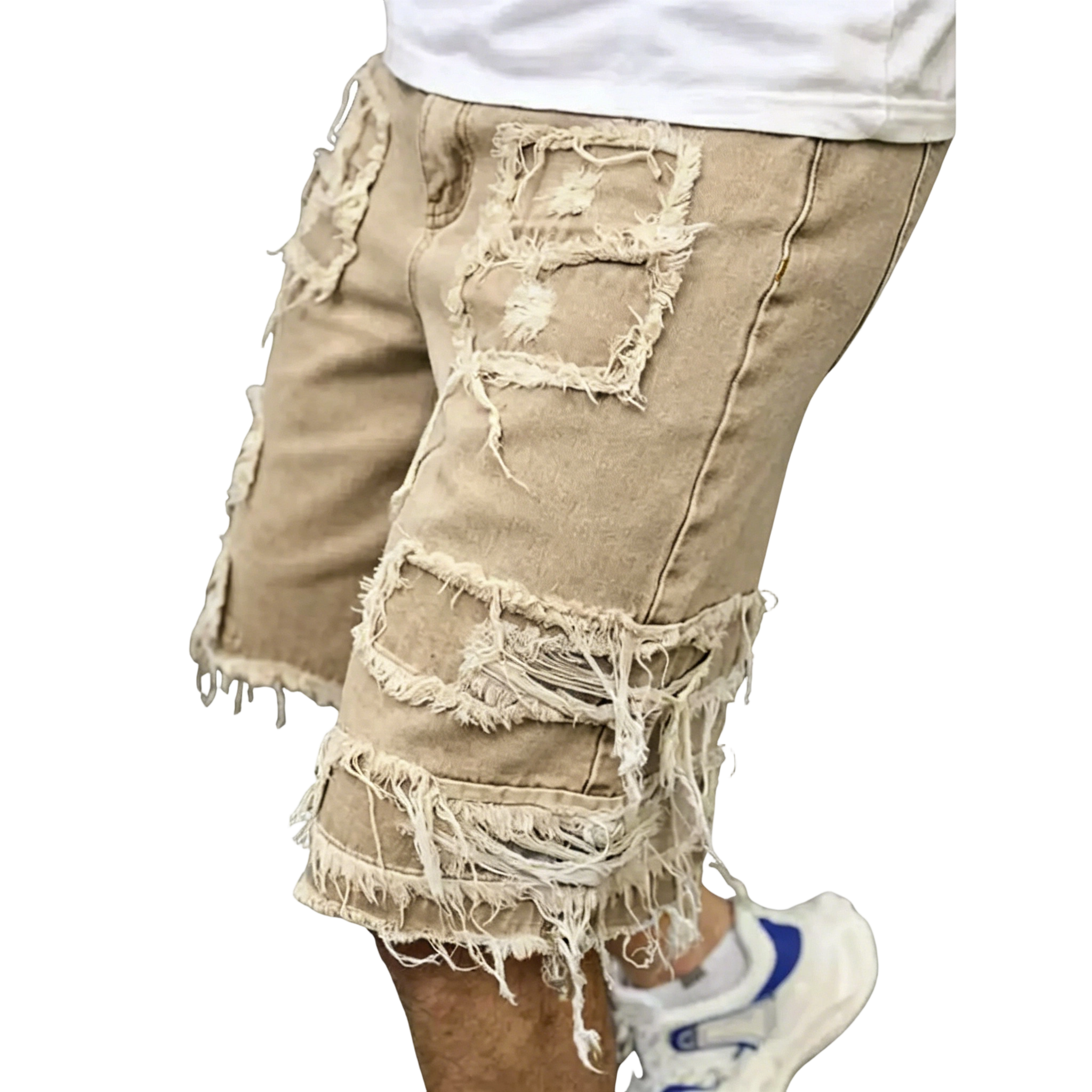 ⚡FrayDenim – Raw Hem Denim Shorts with Rips