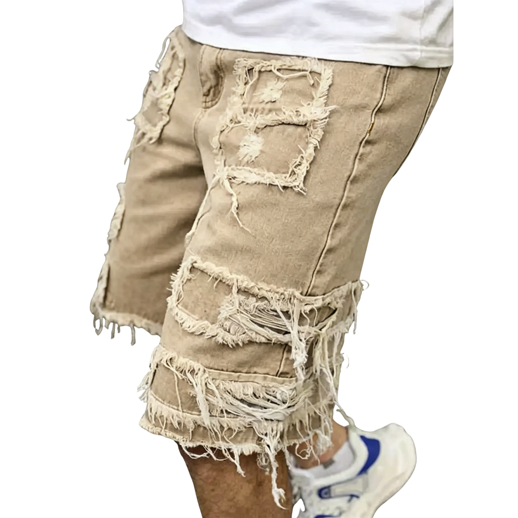⚡FrayDenim – Raw Hem Denim Shorts with Rips
