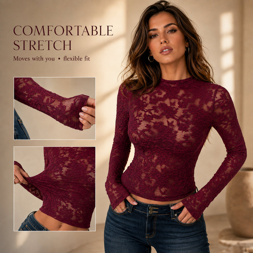 Comfortable stretch lace that moves with you