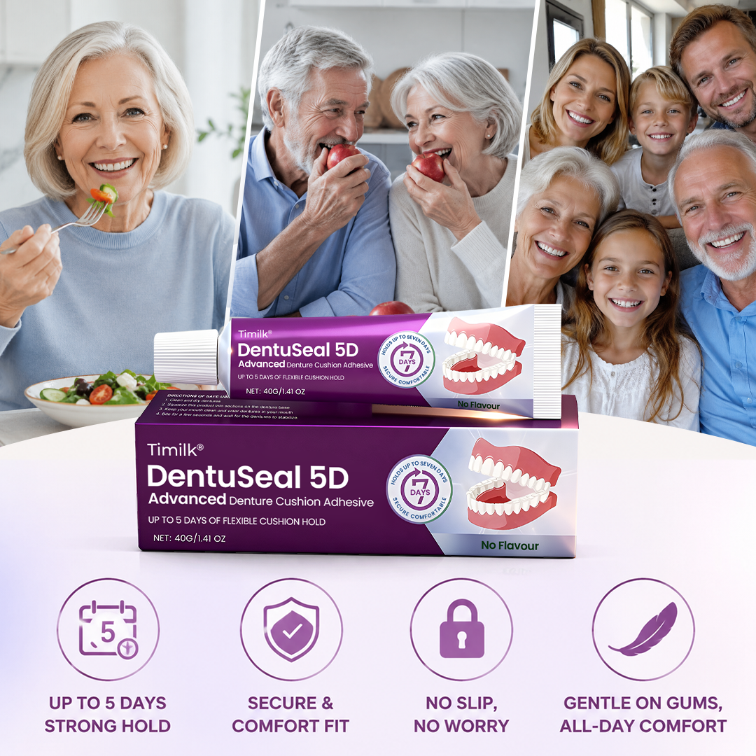 DentaCushion – Advanced Denture Cushion Adhesive With Up to 5 Days of Flexible Hold 🦷