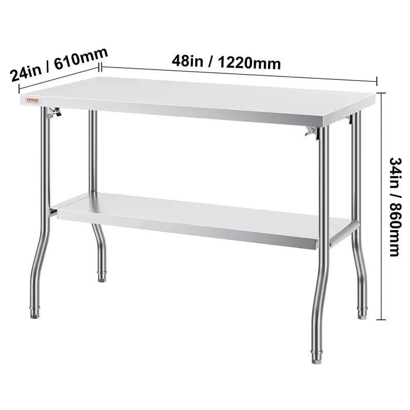 PrepFold – Stainless Steel Outdoor Prep Work Table